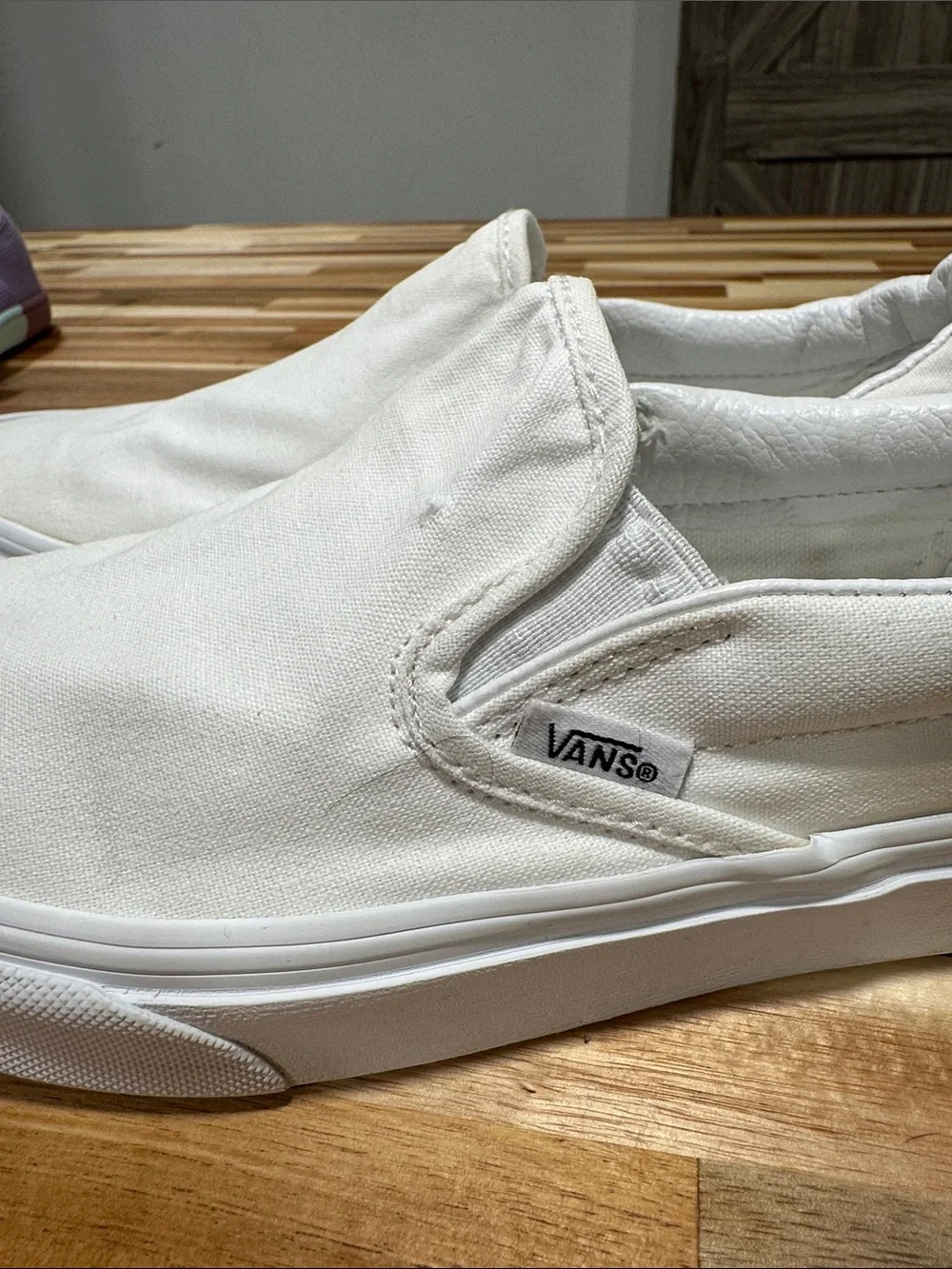 Vans White Slip-On 476
